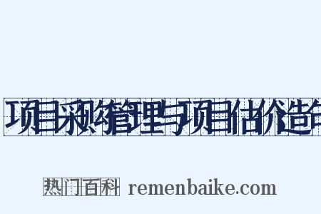 项目采购管理与项目估价造句是什么意思的图片